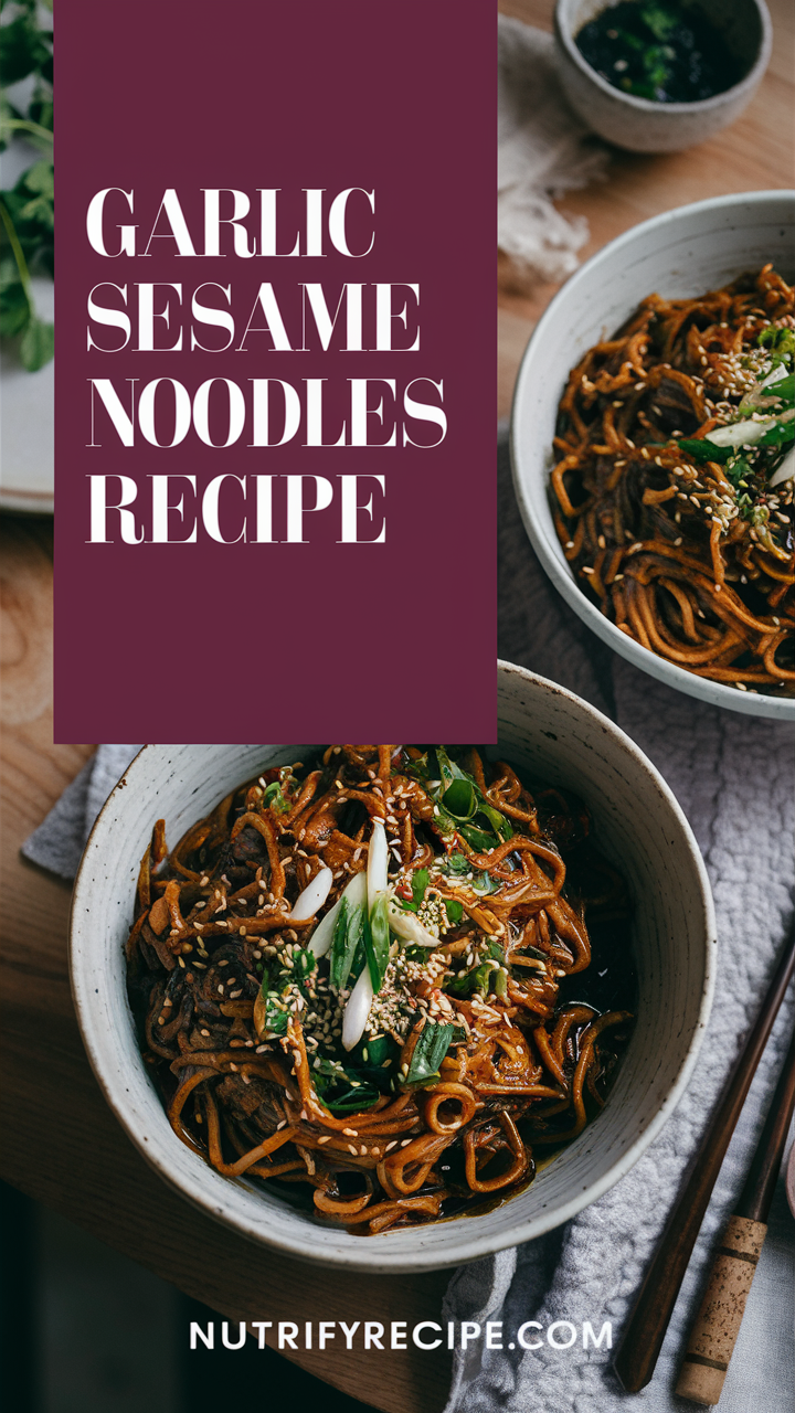 Garlic noodles recipe, Sesame noodles recipe, Easy garlic noodles, Asian sesame noodles, Homemade garlic sesame noodles