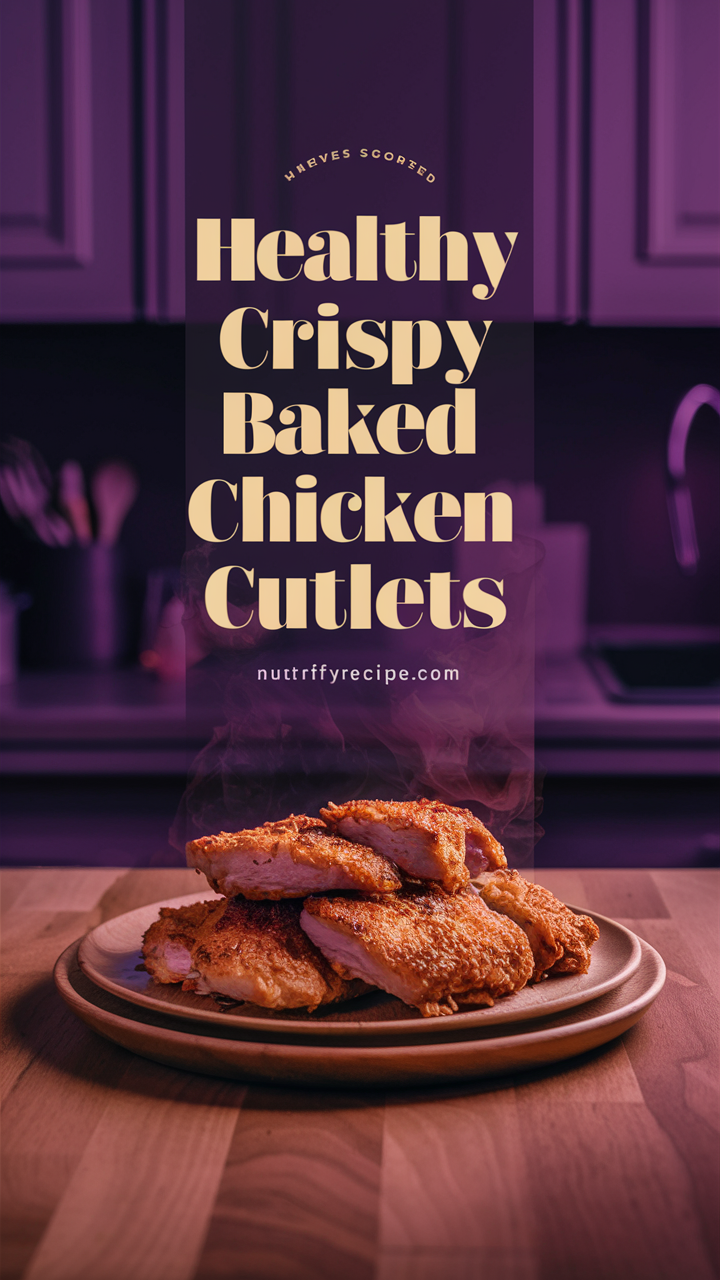 Baked chicken cutlets, Best chicken cutlets recipe, Crispy chicken cutlets, Healthy chicken cutlets, Baked crispy chicken
