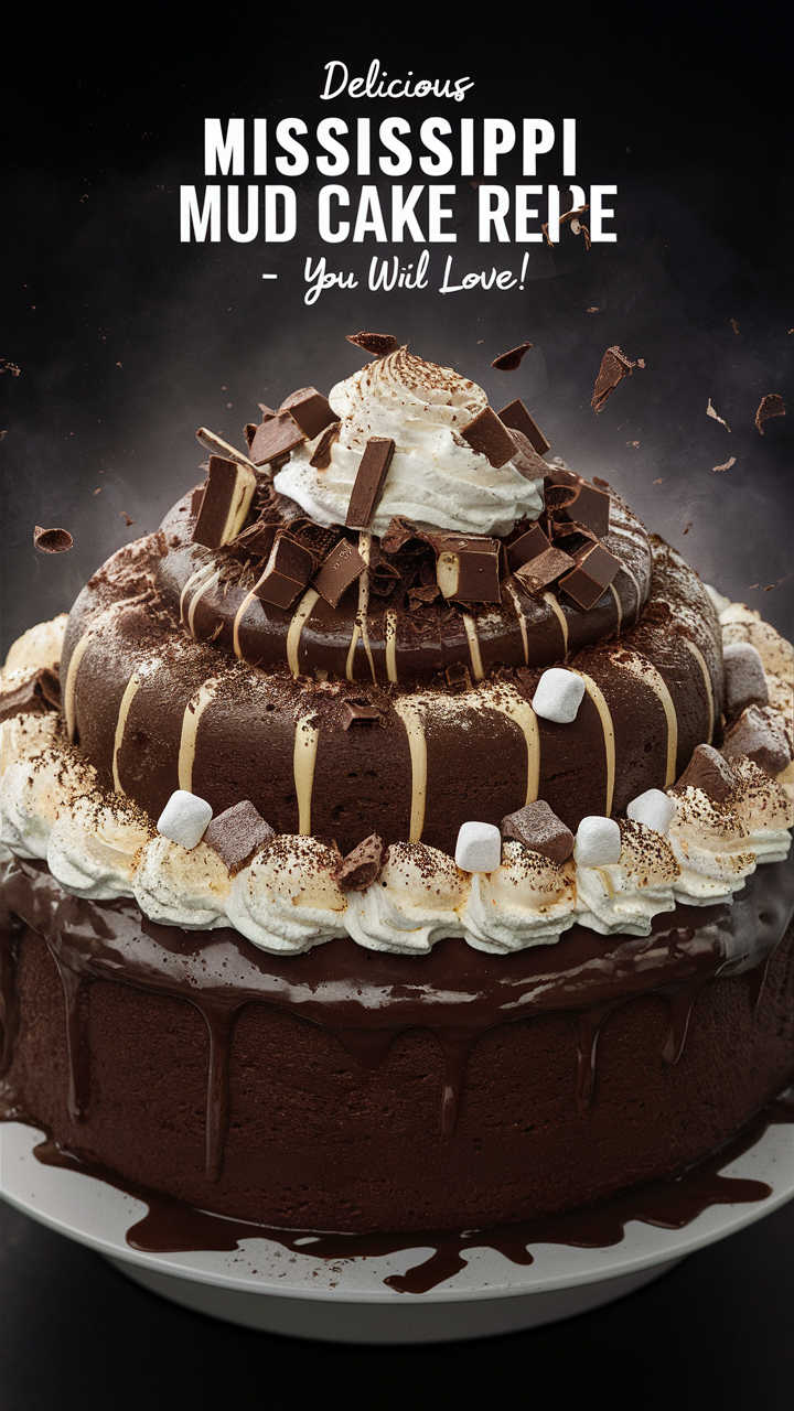 Mississippi Mud Cake Recipe,, best Mississippi Mud Cake, Mississippi Mud Cake ingredients, homemade Mississippi Mud Cake, Mississippi Mud Cake topping