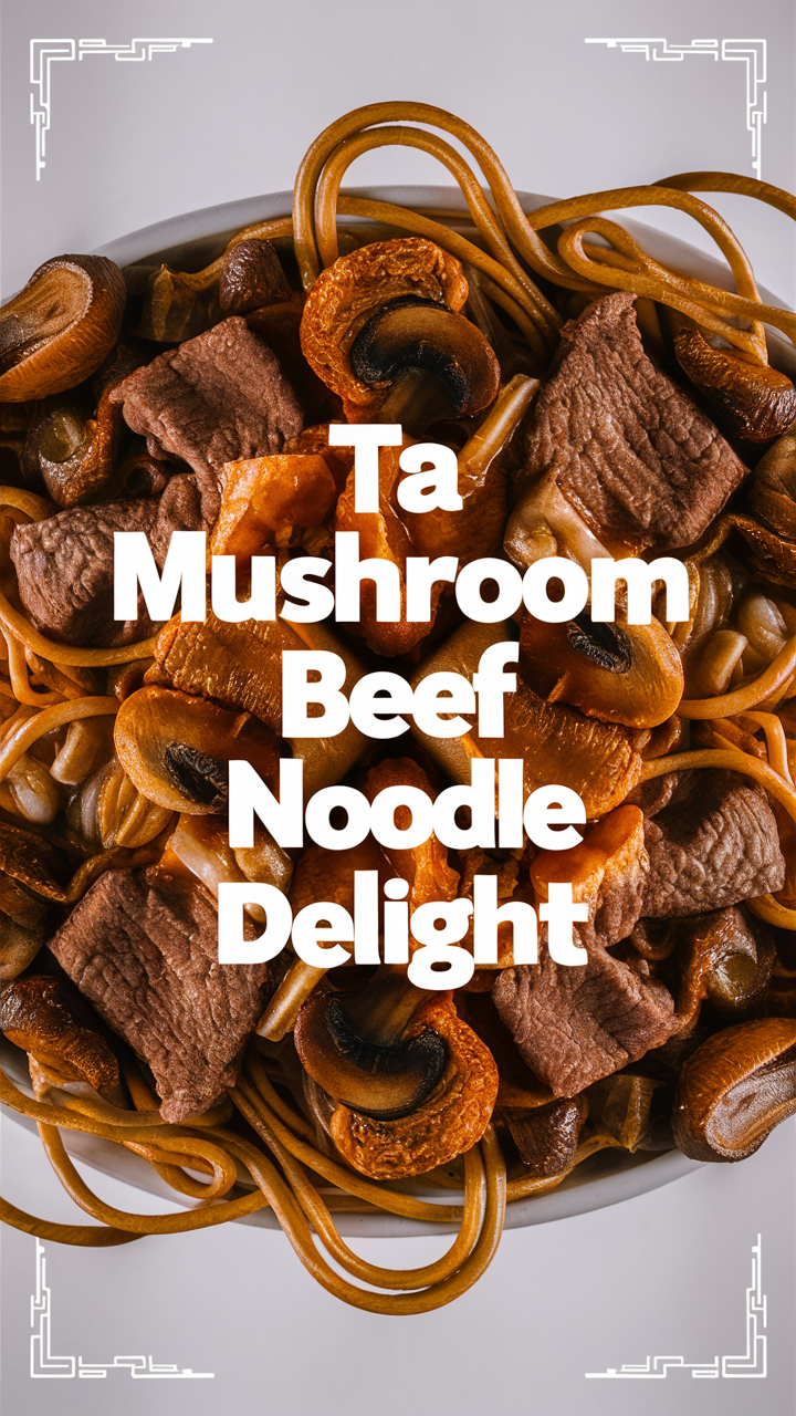 Mushroom beef noodles, Delicious noodle recipes, Mushroom beef stir fry, Beef and mushroom noodle soup, Easy mushroom beef recipe