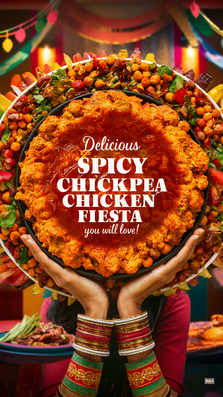 Spicy chicken recipe, Chickpea dishes, Mexican chicken recipe, Easy chicken dinner, Spicy chickpea stew