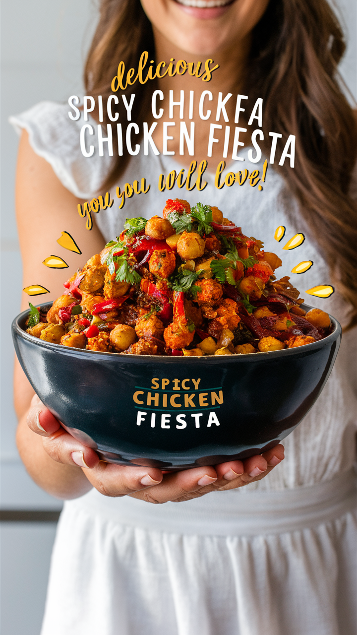 Spicy chicken recipe, Chickpea dishes, Mexican chicken recipe, Easy chicken dinner, Spicy chickpea stew