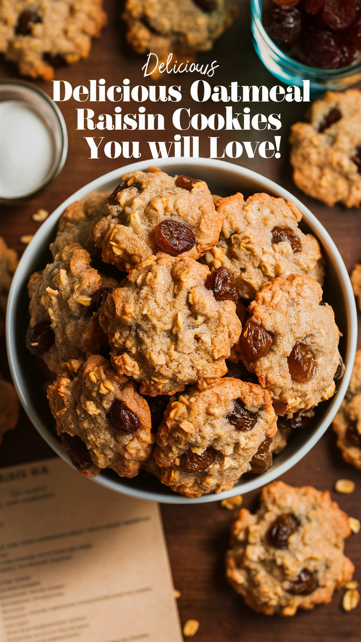 Stunning cookies, Delicious oatmeal cookies, Homemade raisin cookies, Best cookie recipe, Gourmet cookies