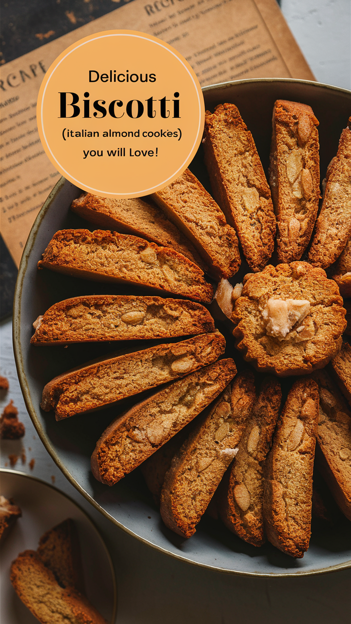 Italian desserts, almond biscotti, homemade cookies, Italian baking, traditional sweets