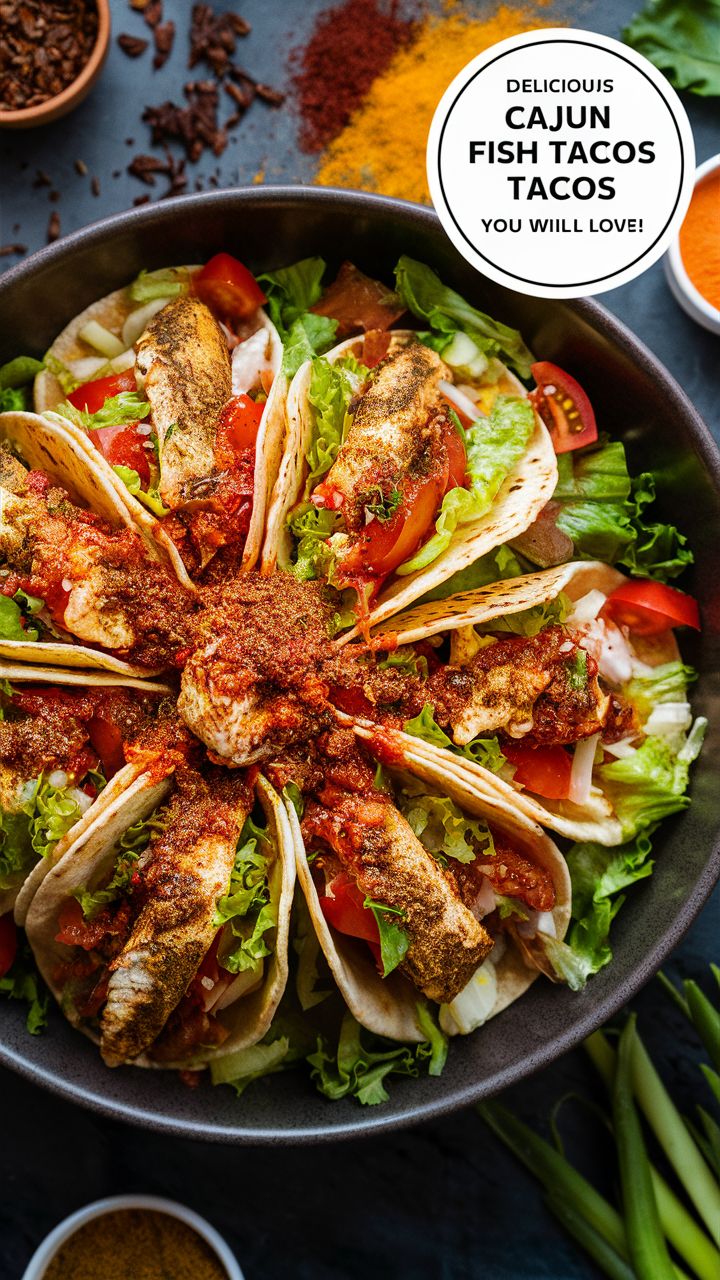 Cajun fish tacos, Blackened fish tacos, Spicy fish tacos, Cajun fish recipes, Seafood tacos