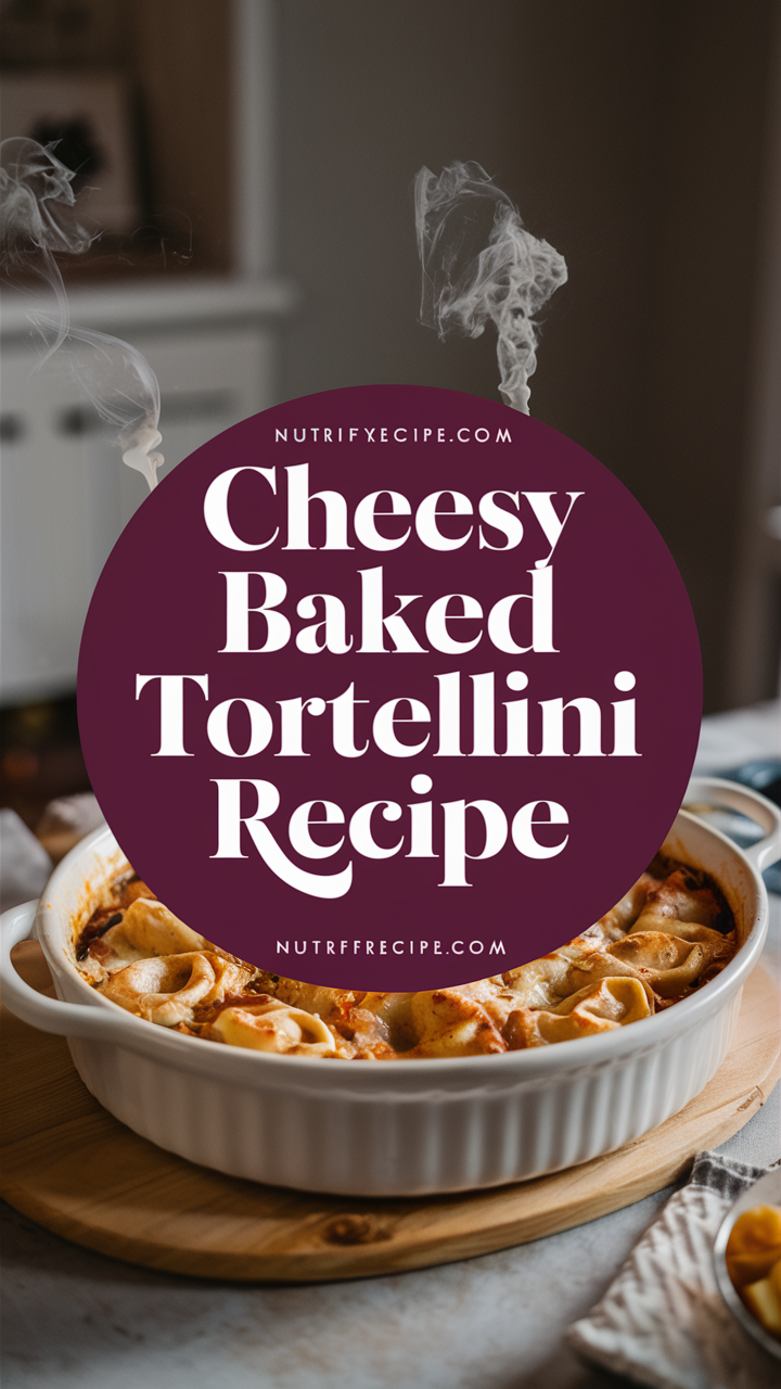 Cheesy tortellini bake, Tortellini al forno, Baked cheese tortellini, Creamy tortellini casserole, Cheese-filled tortellini bake
