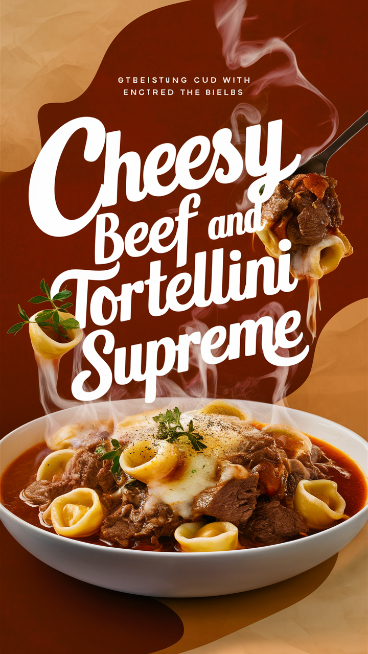 Cheesy beef tortellini recipes, Beef tortellini casserole, Beef and cheese tortellini bake, Easy cheesy tortellini with beef, Cheesy beef tortellini skillet