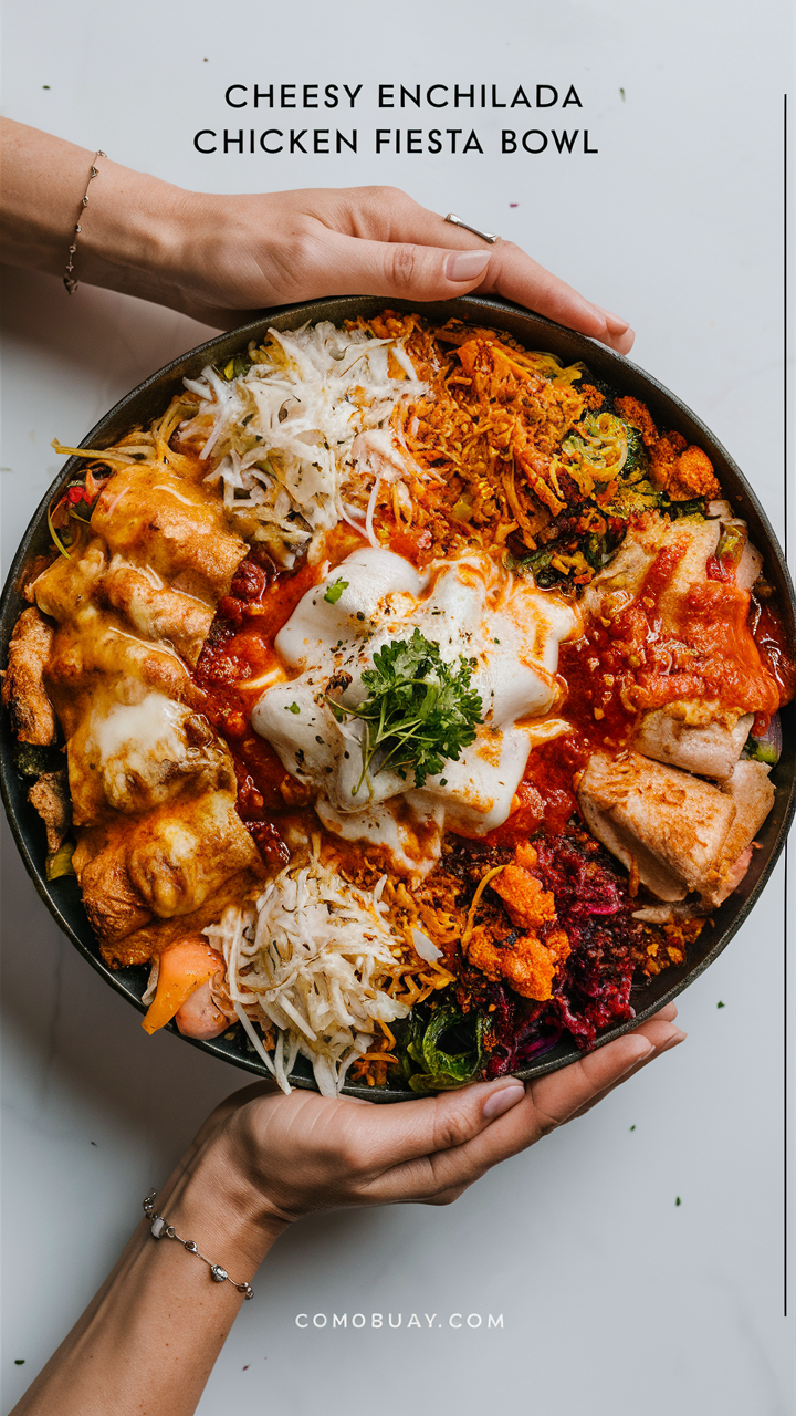 Mexican chicken dishes, Enchilada recipes, Cheesy chicken bowl, Fiesta bowl, Chicken enchilada party