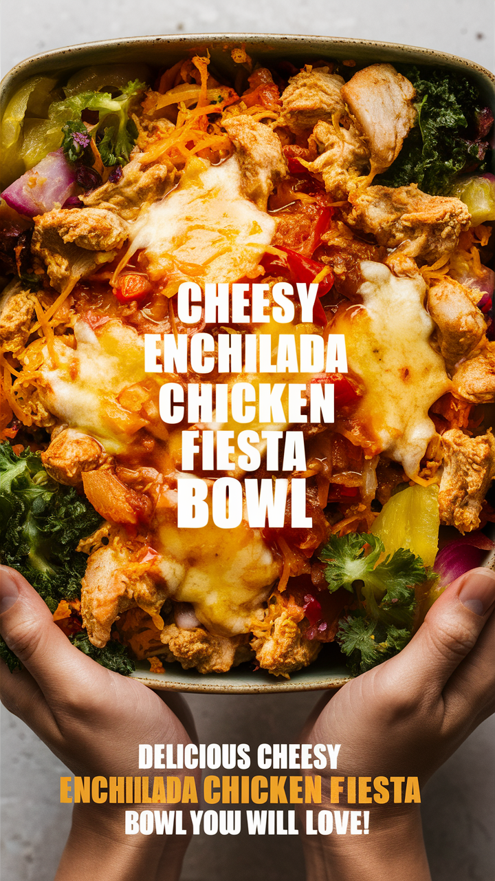 Mexican chicken dishes, 
Enchilada recipes, 
Cheesy chicken bowl, 
Fiesta bowl, 
Chicken enchilada party