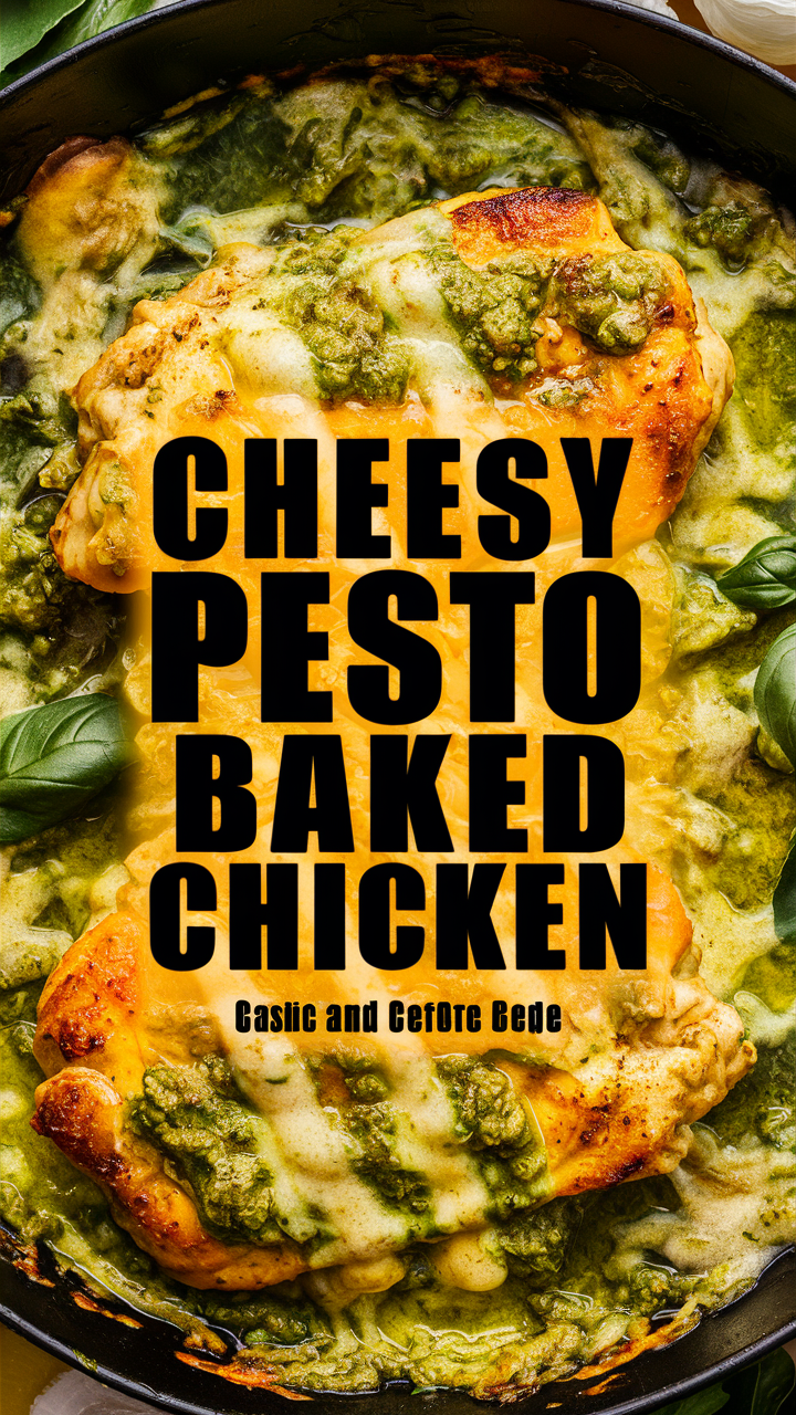 Baked Chicken Recipe, Cheesy Pesto, Pesto Chicken, Easy Dinner Ideas, Chicken Parmesan