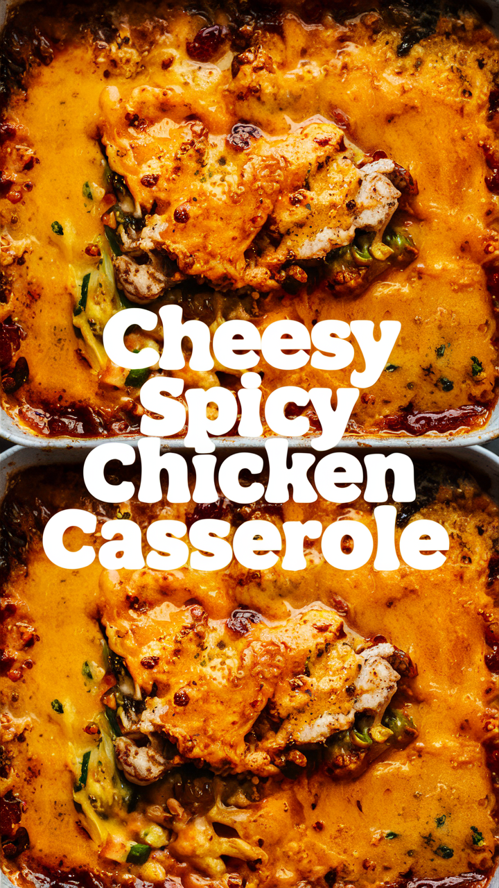 Cheese Casserole, Spicy Chicken Recipe, Flavorful Casserole, Tasty Chicken Dish, Baked Chicken Casserole