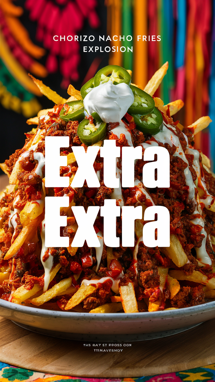 Chorizo Nacho Fries, Spicy Nacho Fries, Loaded Nacho Fries, Cheesy Nacho Fries, Crispy Nacho Fries