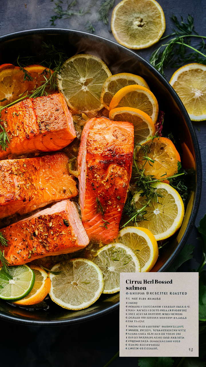 Citrus salmon recipe, Herb crusted salmon, Roasted salmon with citrus, Citrus herb salmon, Herb roasted salmon