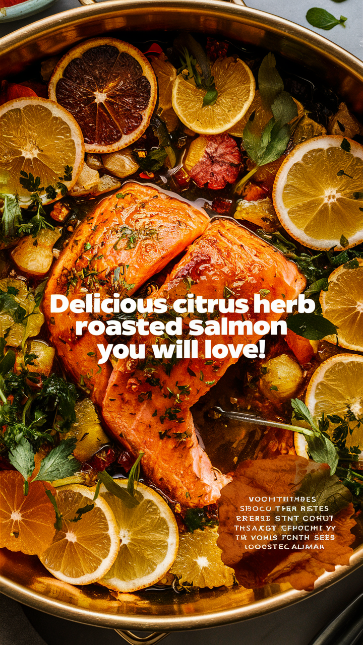 Citrus salmon recipe, Herb crusted salmon, Roasted salmon with citrus, Citrus herb salmon, Herb roasted salmon