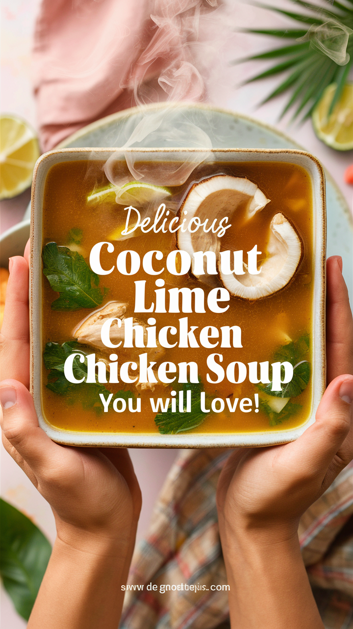 Coconut Lime Soup, Lime Chicken Soup, Chicken Soup Recipe, Coconut Lime Recipe, Healthy Soup Recipe