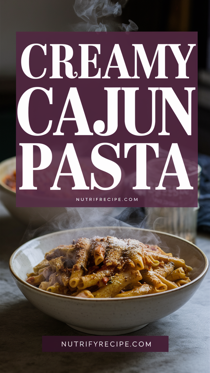 Creamy Cajun Pasta, Cajun Pasta Recipe, Creamy Pasta Dish, Cajun Cream Sauce, Spicy Cajun Pasta