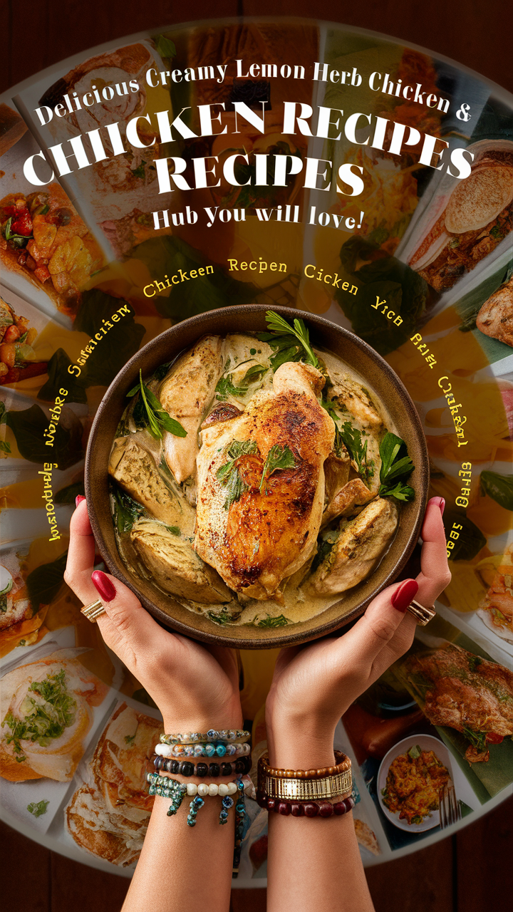 Creamy lemon chicken recipe, Lemon herb chicken, Creamy herb chicken, Lemon chicken recipe, Herb chicken recipe