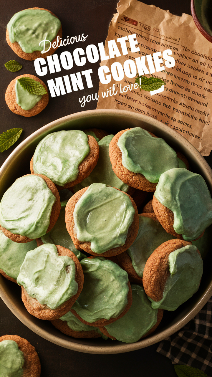 Chocolate Mint Cookies, Mint Chocolate Desserts, Gourmet Mint Chocolate, Mint Chocolate Treats, Chocolate Mint Delights