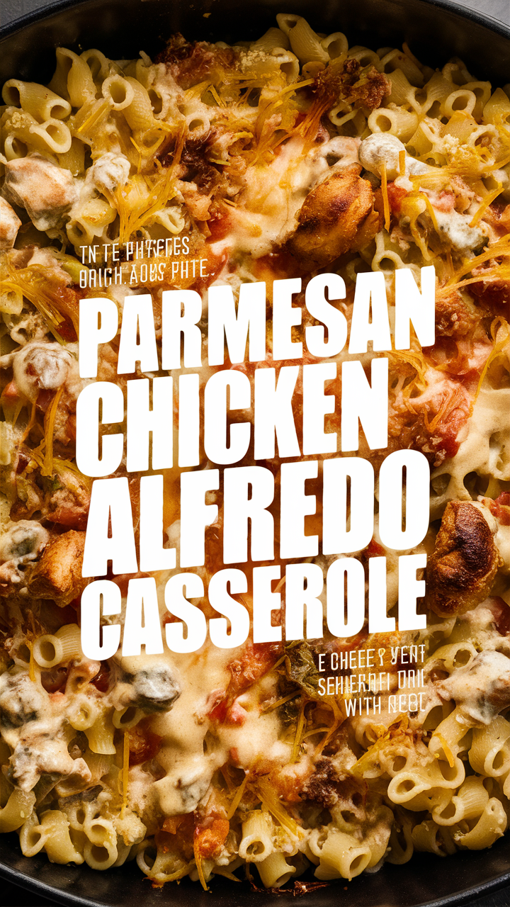 Parmesan Chicken Casserole, Chicken Alfredo Bake, Cheesy Chicken Alfredo Bake, Creamy Chicken Casserole
