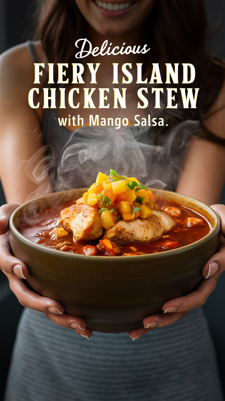 Chicken Stew, Island Cuisine, Tropical Cooking, Mango Salsa, Caribbean Flavors