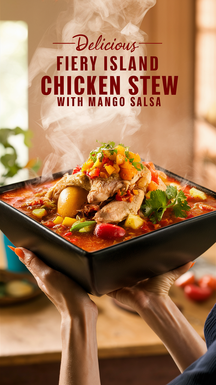 Chicken Stew, Island Cuisine, Tropical Cooking, Mango Salsa, Caribbean Flavors
