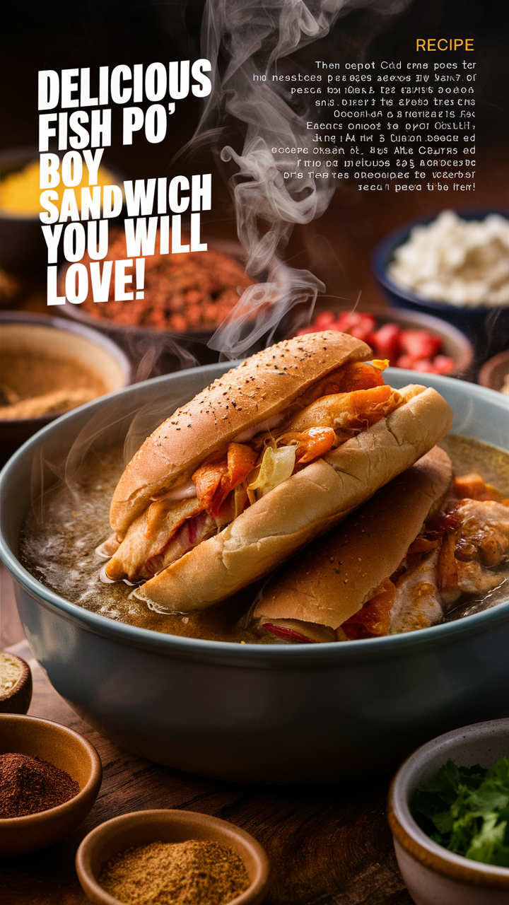 Fish sandwich, Seafood sandwich, Louisiana po' boy, Fried fish po' boy, Shrimp po' boy