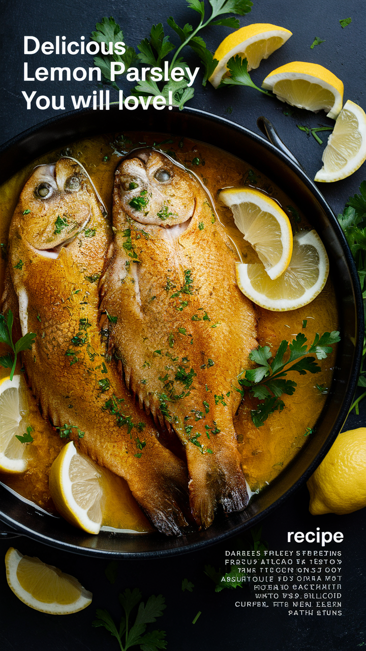Lemon sole, Cooking sole, Sole fillet, Sole recipes, Lemon parsley fish