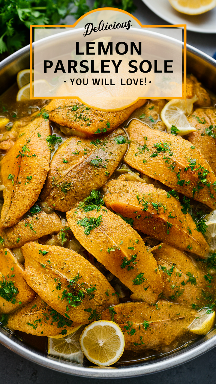 Lemon sole, Cooking sole, Sole fillet, Sole recipes, Lemon parsley fish