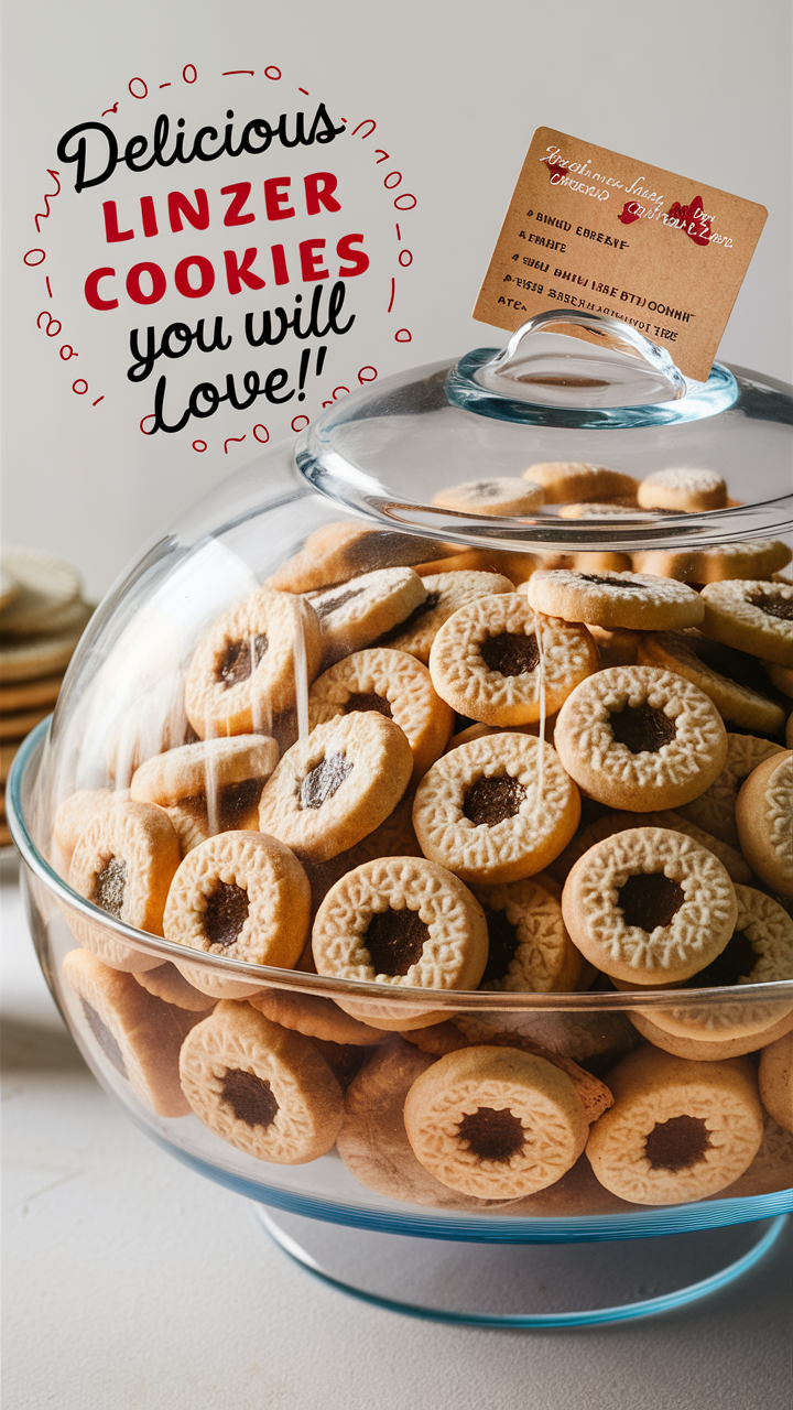 Linzer cookies, Recipe for Linzer cookies, Best Linzer cookie recipe, Linzer cookie ingredients, Homemade Linzer cookies