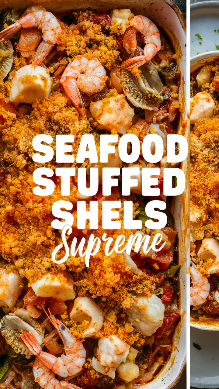 Seafood stuffed shells, 
Seafood pasta recipes, 
Seafood dish ideas, 
Seafood dinner recipes, 
Seafood recipe ideas