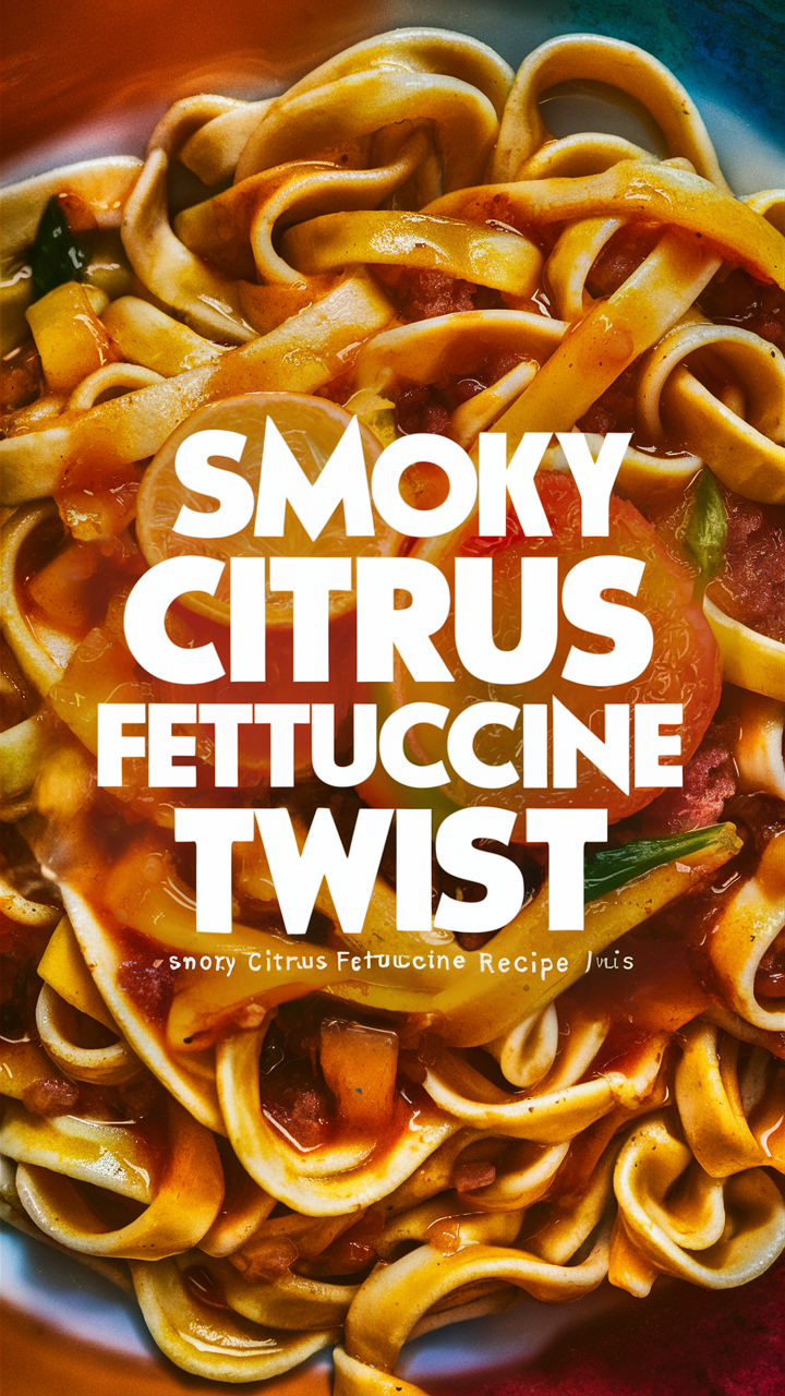 Smoky Citrus Pasta, Citrus Fettucine Recipe, Lemon Pepper Fettucine, Smoky Citrus Cream Sauce, Citrus Twist Pasta