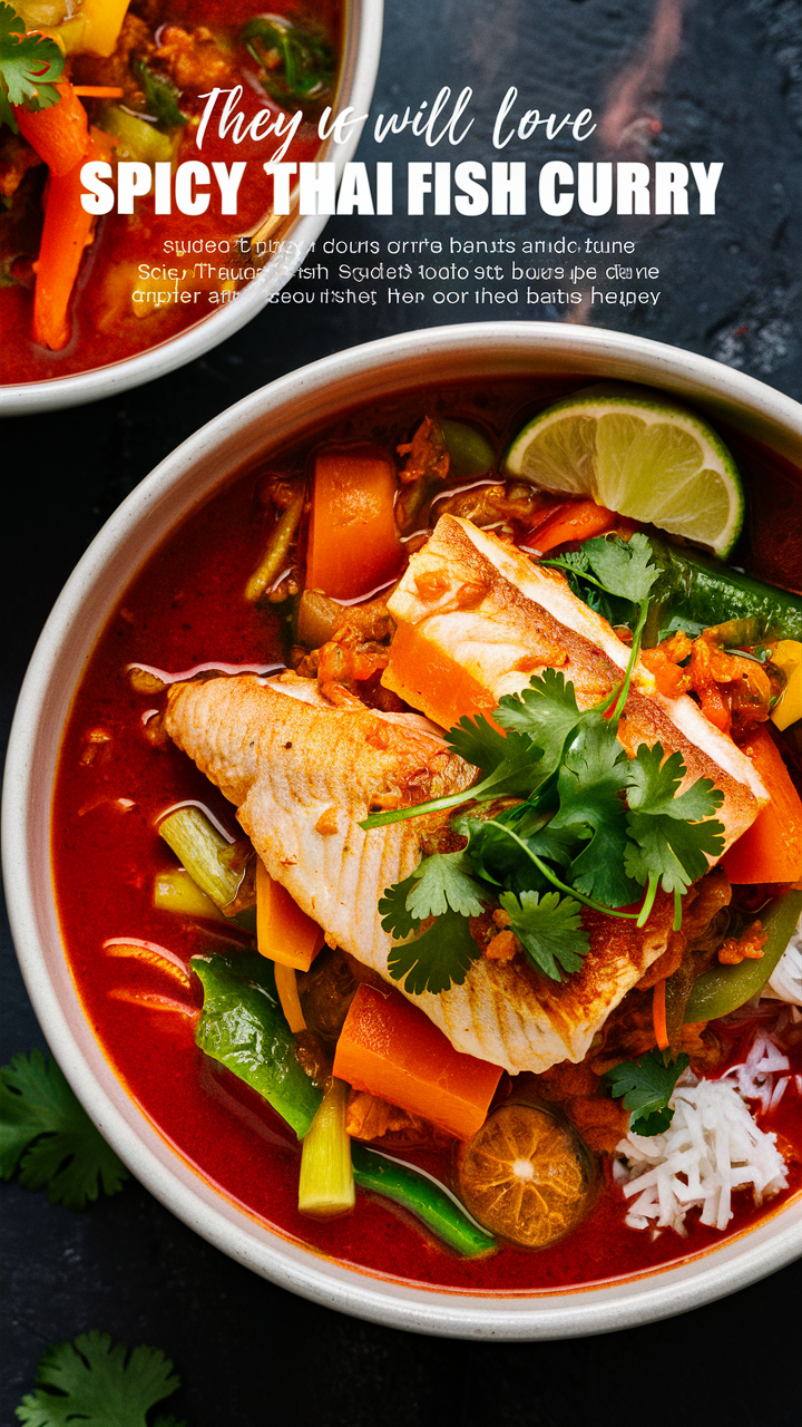 Thai Fish Curry Recipe, Spicy Seafood Curry, Thai Spicy Fish Dish, Best Thai Curry Recipe, Authentic Thai Curry Dish