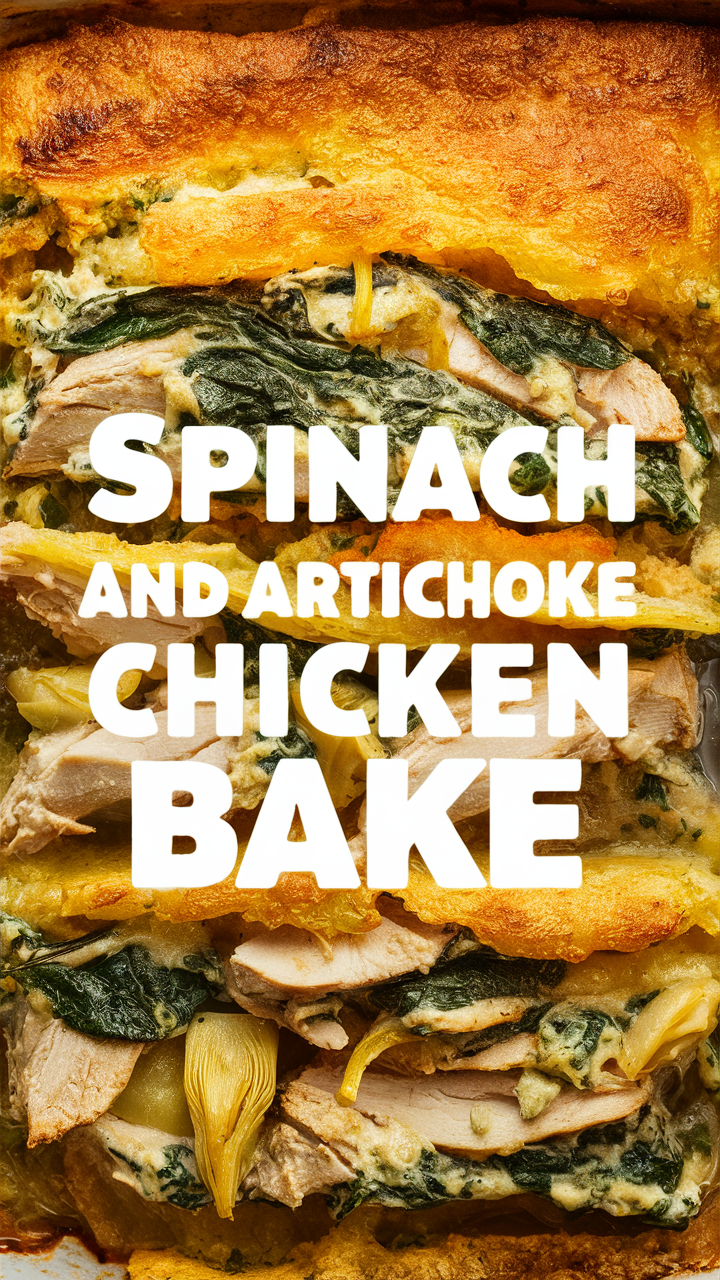 Spinach and artichoke dip, Baked artichoke dip, Chicken and spinach casserole, Spinach artichoke stuffed chicken, Creamy spinach and artichoke chicken