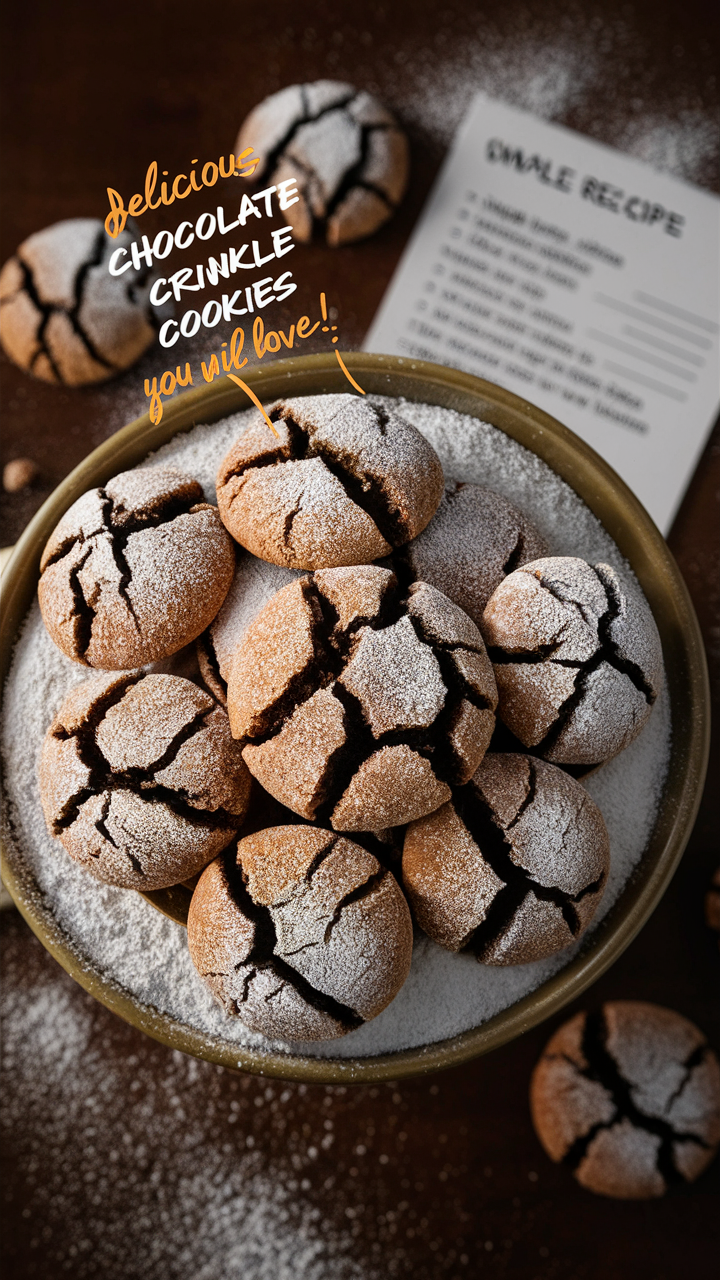 Chocolate Crinkle Cookies, Best Chocolate Cookies, Gourmet Cookie Recipes, Decadent Chocolate Treats, Irresistible Desserts