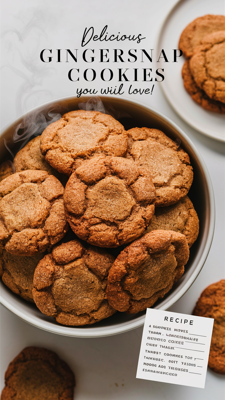 Gingersnap recipes, Best gingersnap cookies, Homemade gingersnap cookie, Gingersnap cookie ingredients, Gingersnap cookie calories