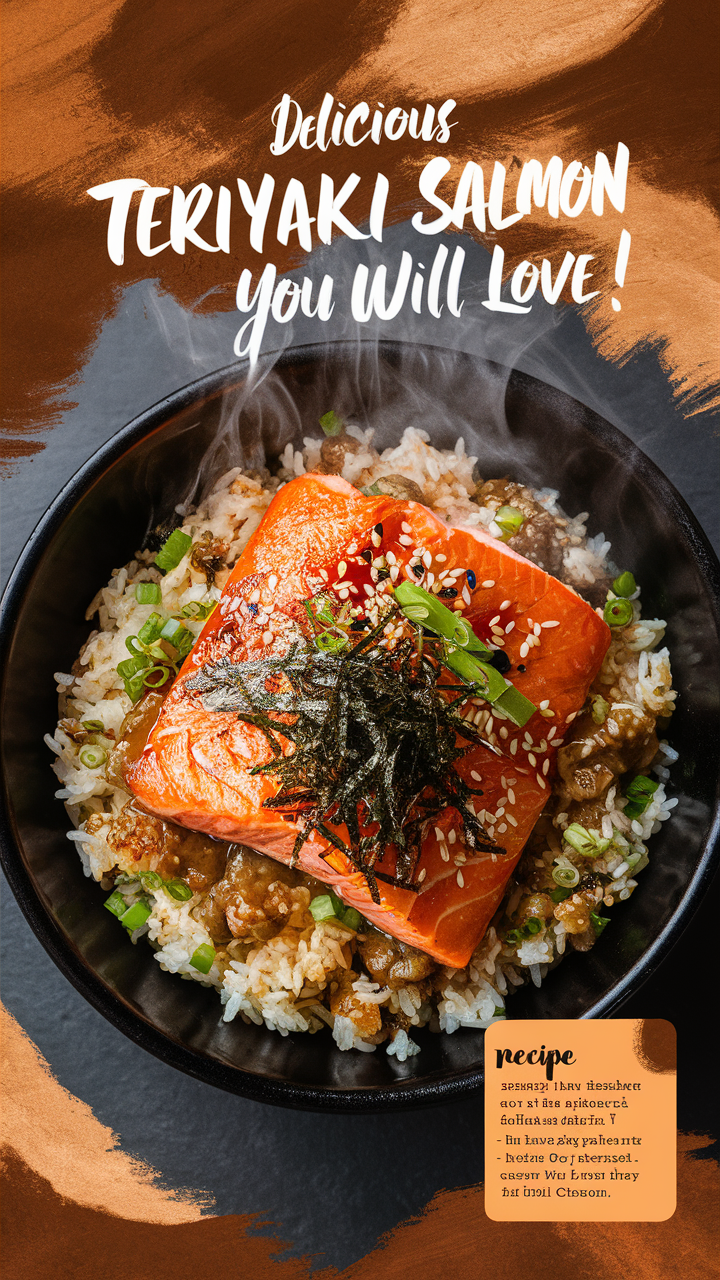 Teriyaki salmon recipe, Salmon bowl recipe, Teriyaki salmon bowl, Salmon teriyaki dish, Easy salmon teriyaki