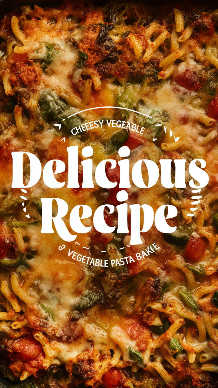 Vegetable Pasta Bake, Cheesy Pasta Recipe, Oven-Baked Pasta, Cheese and Vegetable Casserole, Baked Macaroni Dish