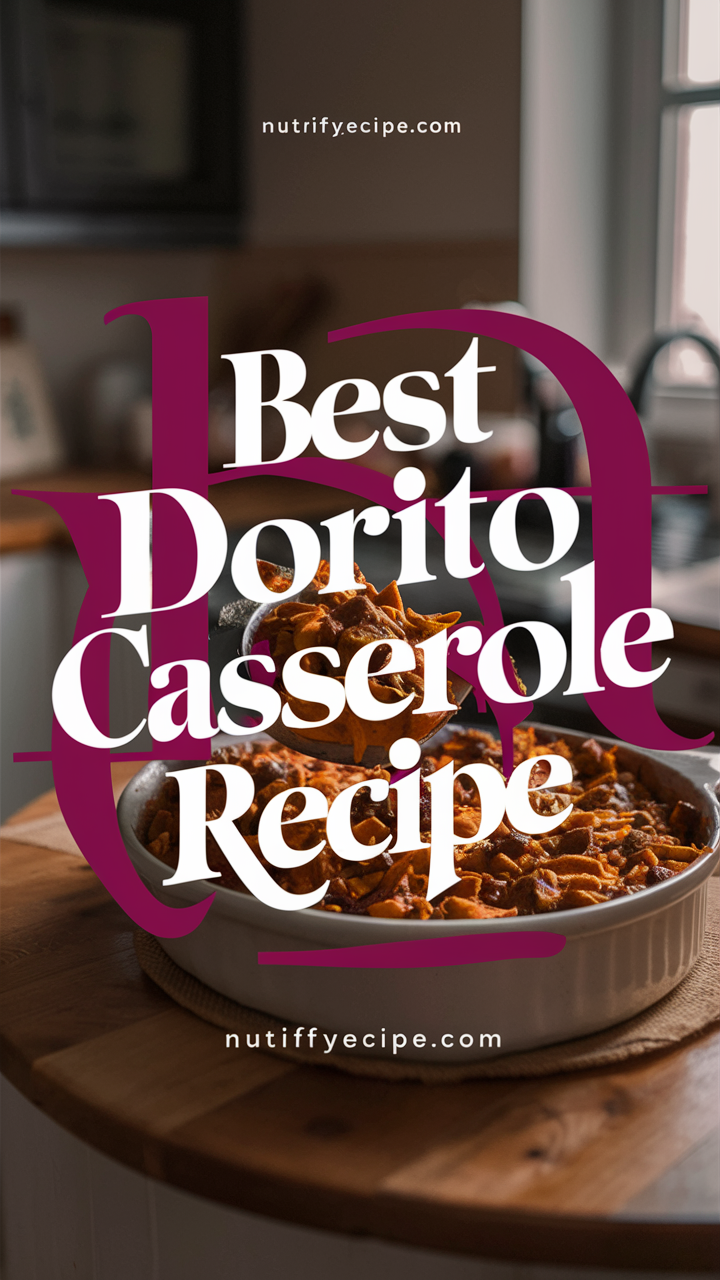 Dorito casserole, Mexican casserole, Nacho casserole, Easy dinner recipe, Taco casserole