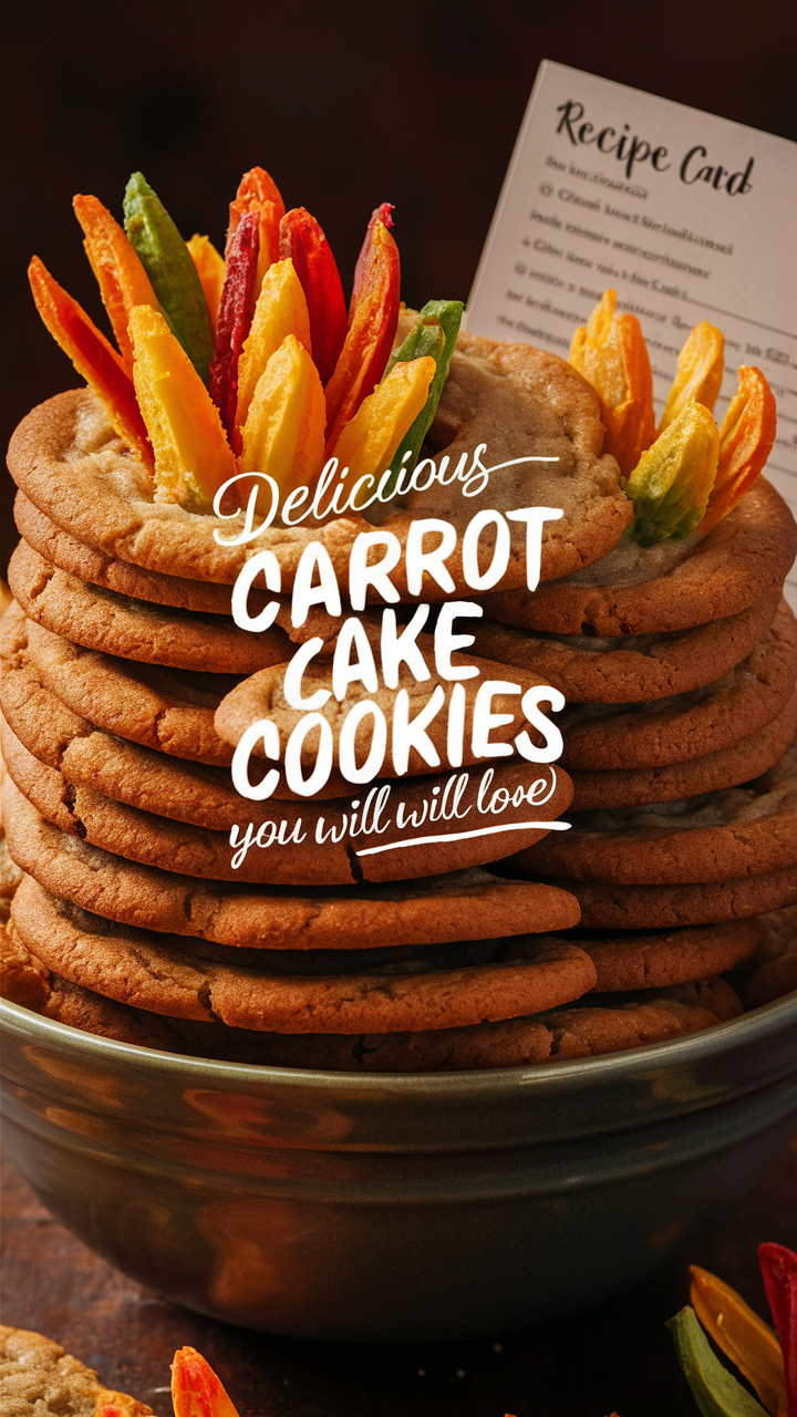 Carrot cake cookies, Carrot cake cookie recipe, Delicious carrot cookie recipe, Homemade carrot cake cookies, Best carrot cake cookie recipe