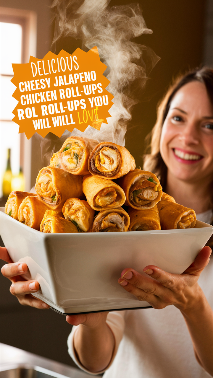 Cheesy chicken recipes, Easy chicken appetizers, Jalapeno cheese chicken, Spicy chicken roll ups, Stuffed jalapeno chicken