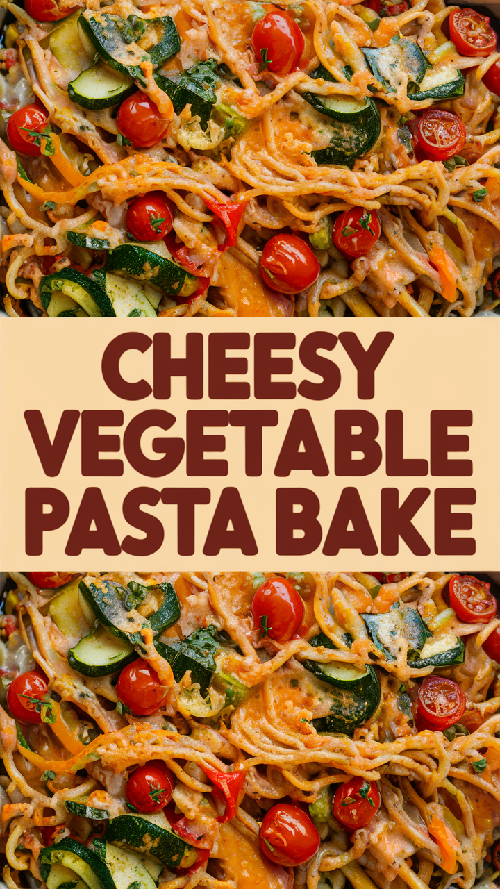 Vegetable Pasta Bake, Cheesy Pasta Recipe, Oven-Baked Pasta, Cheese and Vegetable Casserole, Baked Macaroni Dish
