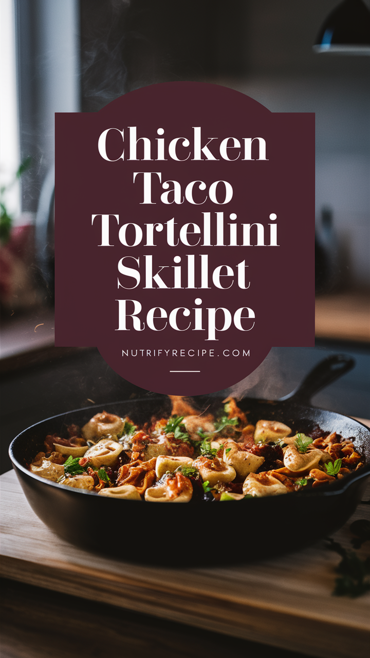Chicken Taco Skillet Recipe, Mexican Tortellini Dish, Spicy Chicken Tortellini, Taco Pasta Skillet, Cheesy Tortellini Tacos