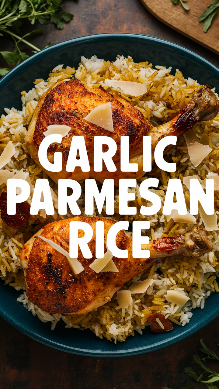 Chicken and rice, Parmesan chicken, Garlic parmesan, Chicken rice recipe, Chicken with garlic