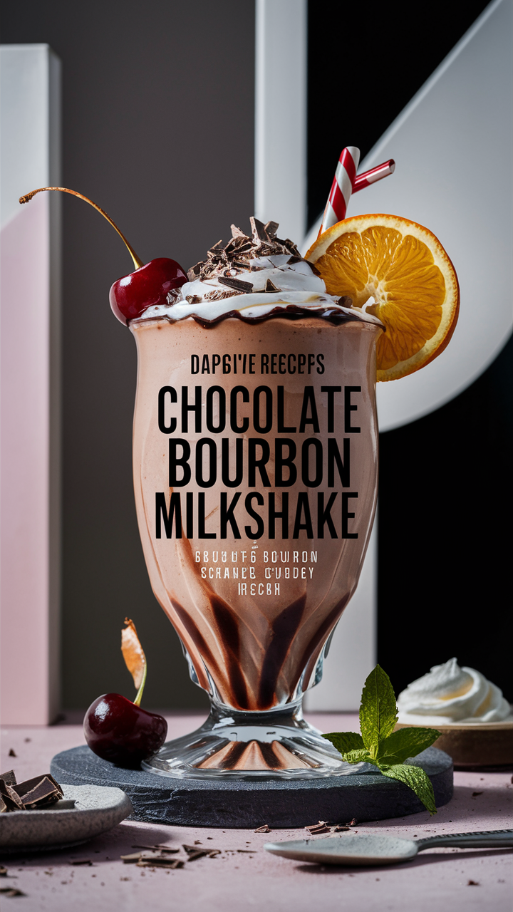 Bourbon milkshake, Chocolate milkshake, Boozy milkshake, Alcoholic milkshake, Dessert drink