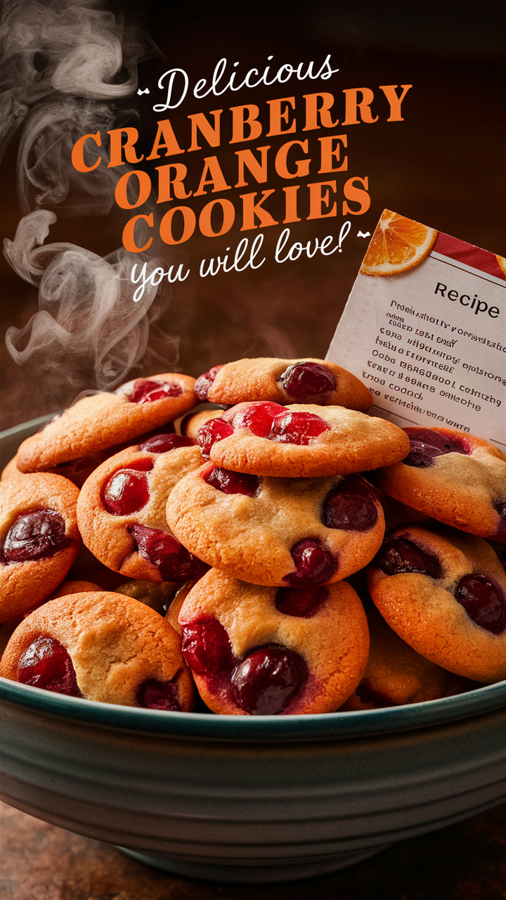 Cranberry Orange Cookies recipe, Orange Cranberry Cookie, Cranberry Cookie recipe, Homemade Orange Cookie, Orange Cranberry Cookie recipe