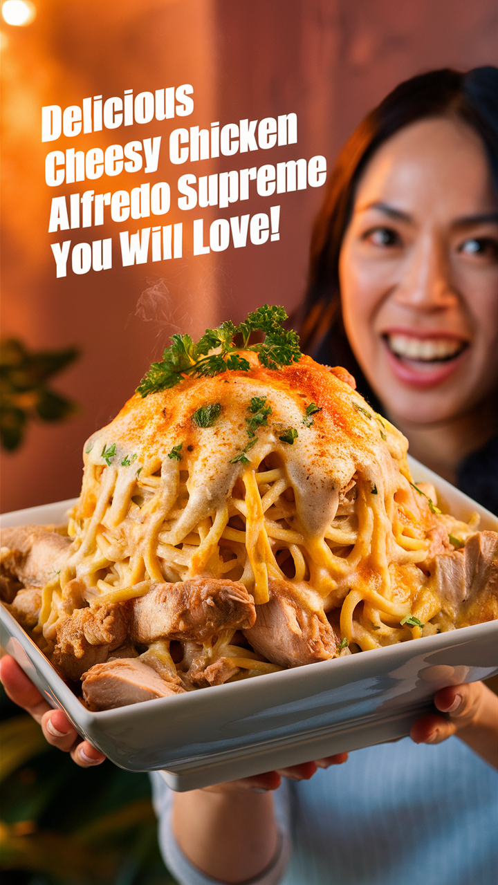 Alfredo pasta, Chicken Alfredo sauce, Creamy Alfredo recipe, Cheesy Alfredo dish, Chicken Alfredo Supreme