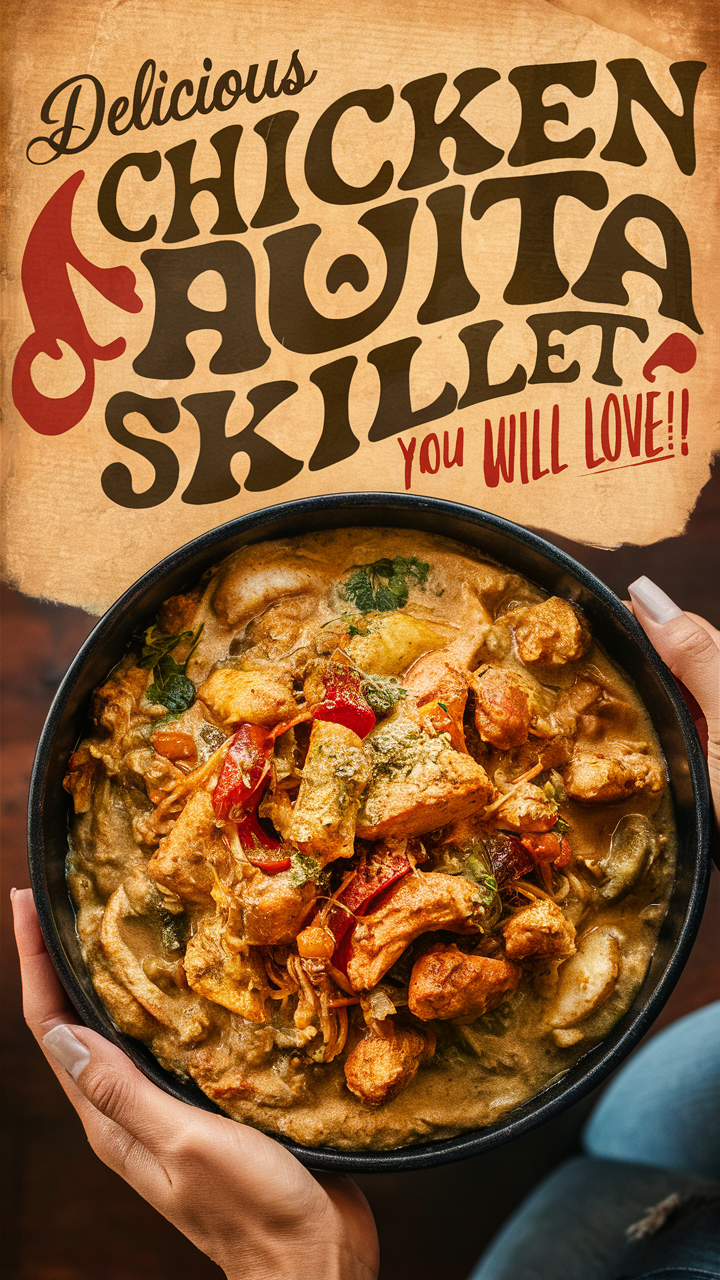 Creamy Chicken Fajita Skillet, Chicken Fajita Recipe, Creamy Skillet Chicken, Fajita Chicken Skillet, Creamy Fajita Chicken