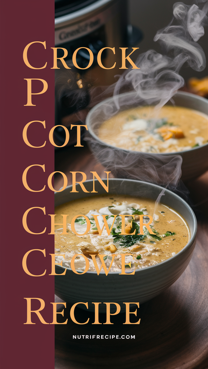 Slow Cooker Corn Chowder Recipe, Creamy Corn Chowder, Easy Corn Chowder Recipe, Crockpot Corn Chowder, Homemade Corn Chowder