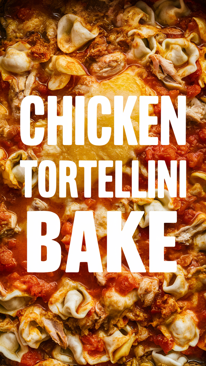 Italian Chicken Bake, Chicken Tortellini Casserole, Baked Cheese Tortellini, Creamy Chicken Tortellini Bake, Italian Tortellini Casserole