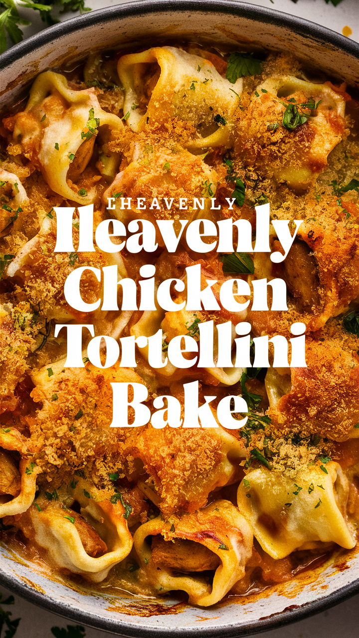 Italian Chicken Bake, Chicken Tortellini Casserole, Baked Cheese Tortellini, Creamy Chicken Tortellini Bake, Italian Tortellini Casserole